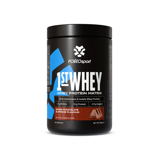 POLLEOsport 1st Whey 908g Swiss Chocolate Supreme