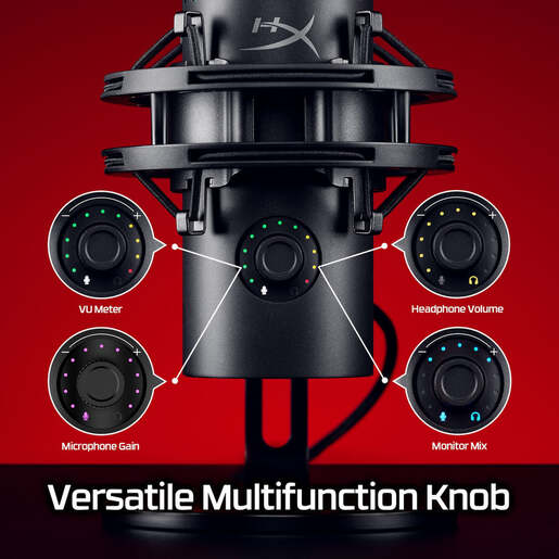 HyperX Quadcast 2 S USB gaming mikrofon, crni (9A273AA)