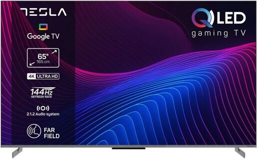 Tesla 65" QLED TV G65S949GUS, 4K UHD, Google Smart TV, Dolby Vision