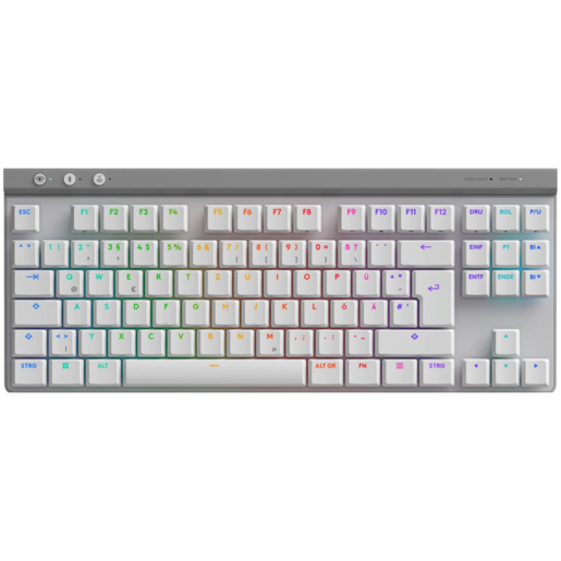 Logitech G515 Lightspeed TKL, mehanička tipkovnica, bežična, RGB, Tactile switch, bijela (920-012539)