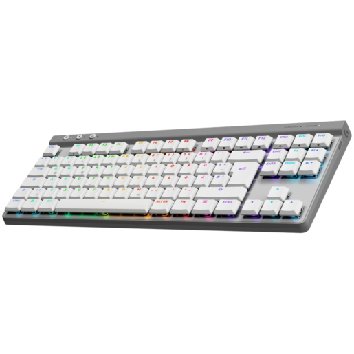 Logitech G515 Lightspeed TKL, mehanička tipkovnica, bežična, RGB, Tactile switch, bijela (920-012539)