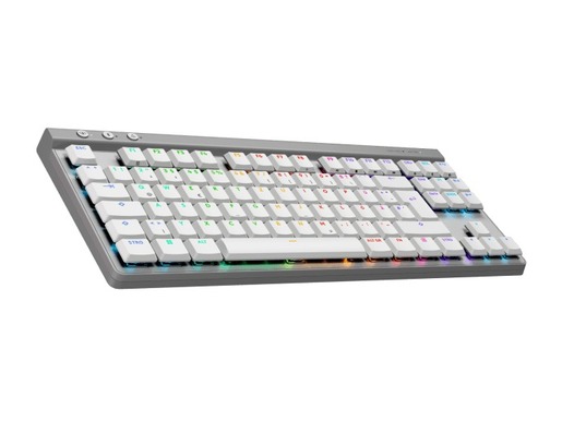 Logitech G515 Lightspeed TKL, mehanička tipkovnica, bežična, RGB, Tactile switch, bijela (920-012539)