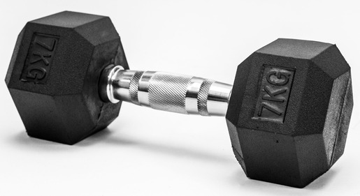 FITMOTIV gumirana bučica HEX 7 kg