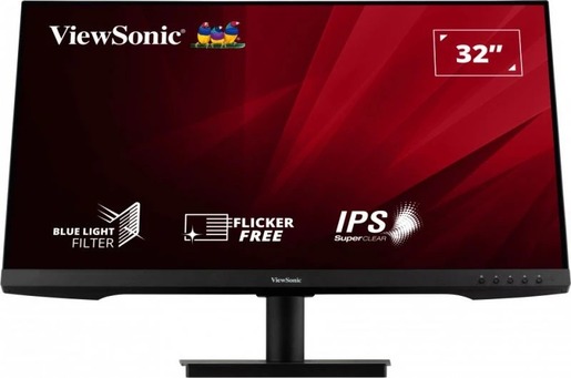 ViewSonic Monitor VA3209-2K-MHD, IPS, QHD, 75Hz, 4ms, HDMI, DP, zvučnici