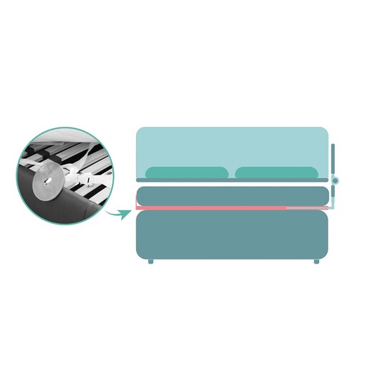 Fillikid zaštitna ograda za krevetić Emma, siva