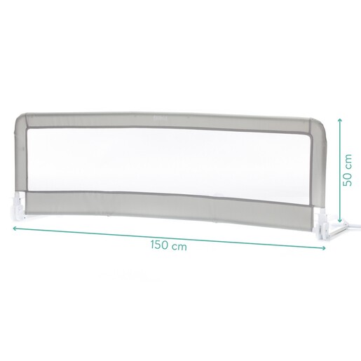 Fillikid zaštitna ograda za krevetić Emma, siva