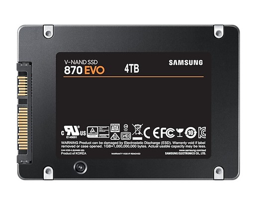 SSD 4TB Samsung 870 EVO 2.5" (MZ-77E4T0B/EU)
