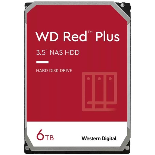 Tvrdi disk 6TB Western Digital Red Plus NAS 3.5'' (WD60EFPX)
