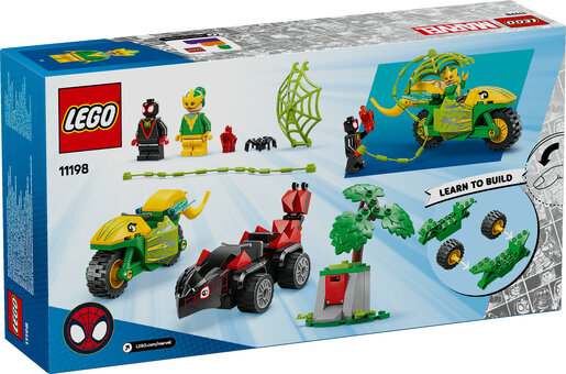 LEGO® Spidey Spin i Electro u dinosaurskim vozilima 11198