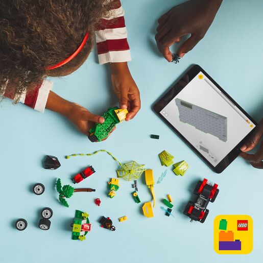 LEGO® Spidey Spin i Electro u dinosaurskim vozilima 11198