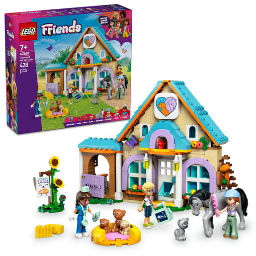 LEGO® Friends Veterinarska klinika za konje i ljubimce 42651