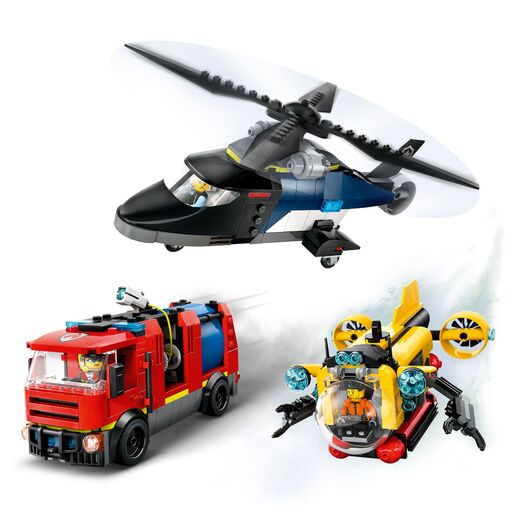 LEGO® City Helikopter, vatrogasni kamion i podmornica 60462