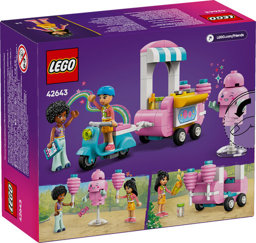 LEGO® Friends Štand sa šećernom vunom i skuter 42643