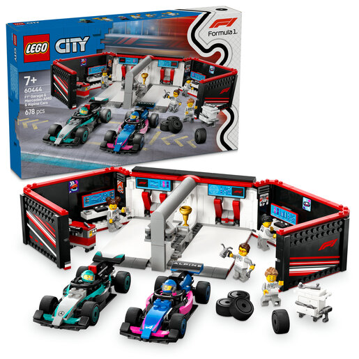 LEGO® City Garaža za F1® s autima Mercedes-AMG i Alpine 60444