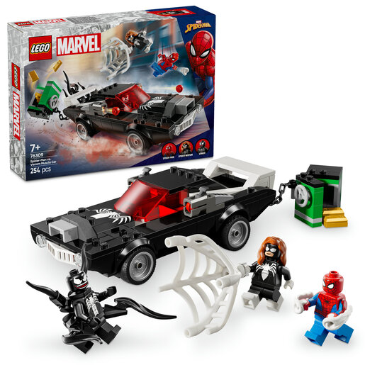 LEGO® Super Heroes Spider-Man protiv Venoma u sportskom autu 76309