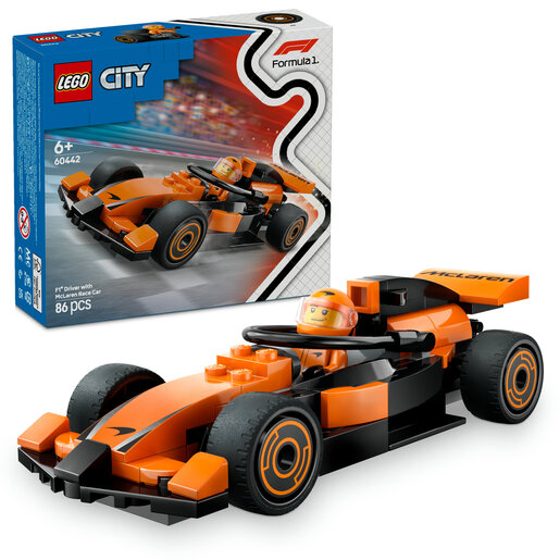 LEGO® City Vozač utrka F1® s trkaćim autom McLaren 60442