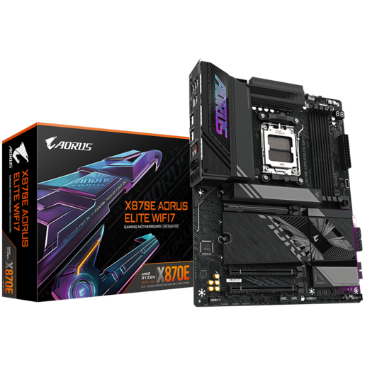 Matična ploča Gigabyte X870E AORUS ELITE WIFI7, AMD X870E, AM5, ATX