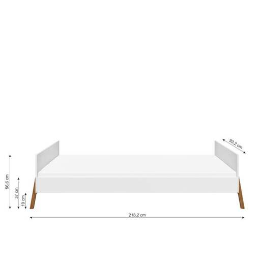 Bellamy dječji krevet Lotta Junior 200x90 cm, latte