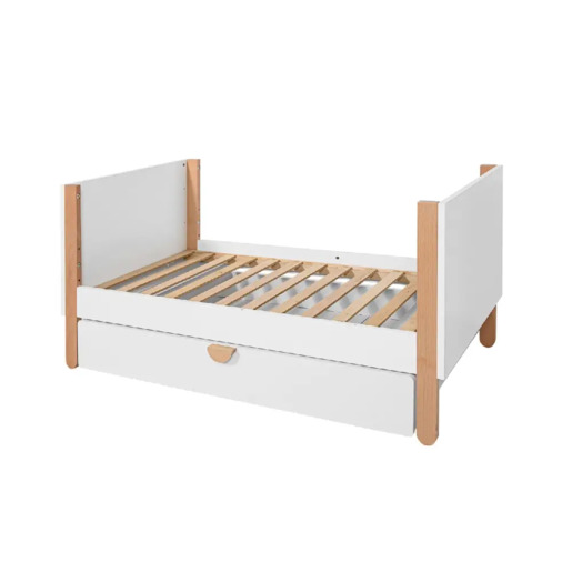 Bellamy kinderbet / krevetić Ratata 120x60 cm, bijeli/ bukva