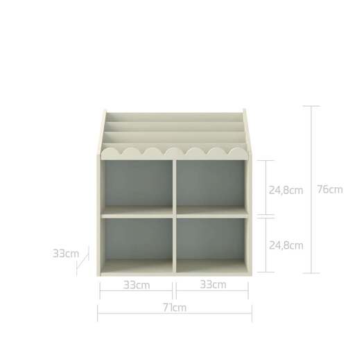 Bellamy Book Nook regal za knjige, latte