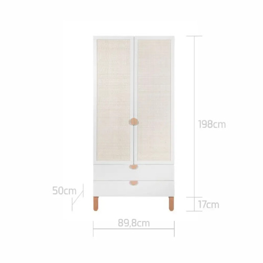 Bellamy Ratata ormar s 2 vrata, bijeli