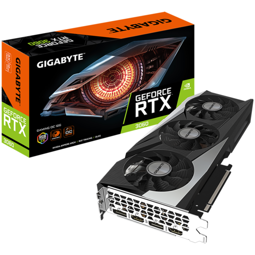 Grafička kartica Gigabyte, NVidia GeForce RTX 3060 GAMING OC 12GB GDDR6, PCIe 4.0 x 16, 2x HDMI, 2x DP