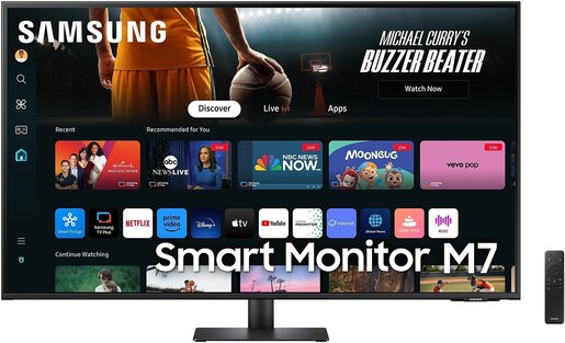 Samsung 43" Smart M7 monitor LS43DM702UUXDU, VA 4K UHD, 60Hz, 4ms, 2x HDMI, 3x USB, USB-C, WiFi, Bluetooth, Zvučnici