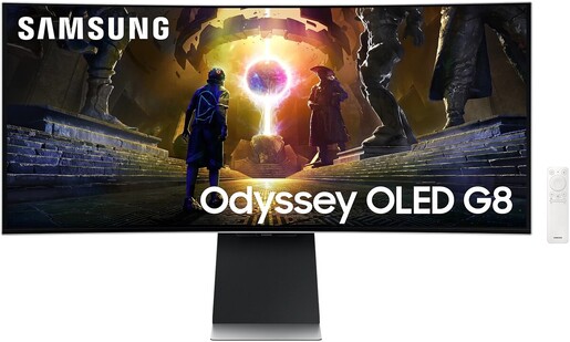 Samsung 34" Odyssey G8 Gaming monitor LS34DG850SUXDU, OLED Ultra WQHD, 175Hz, 0.03ms, AMD FreeSync Premium Pro, 2x HDMI, DisplayPort, USB Hub, Zvučnici, Zakrivljen