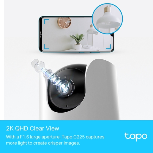 TP-Link Tapo C225, Pan/Tilt, Wi-Fi, 2K QHD, unutarnja nadzorna kamera