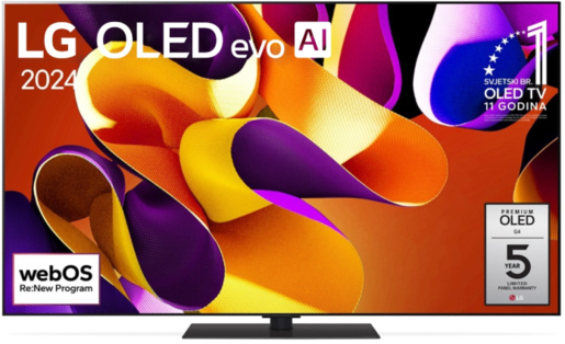 LG 65" OLED TV OLED65G43LS, 4K UHD, webOS Smart TV, Dolby Vision