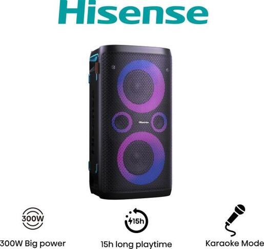 HISENSE party rocker one prijenosni bežićni bluetooth zvučnik