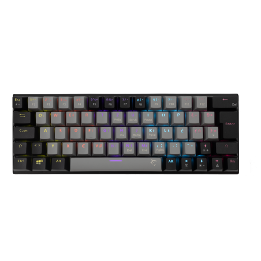 White Shark TIPKOVNICA GK-002712 WAKIZASHI/HR, Mehanička tipkovnica, Red Switch, Sivo-crna