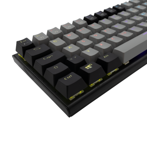 White Shark TIPKOVNICA GK-002712 WAKIZASHI/HR, Mehanička tipkovnica, Red Switch, Sivo-crna