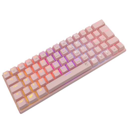 White Shark TIPKOVNICA GK-002422 WAKIZASHI/HR, Mehanička tipkovnica, Blue Switch, roza