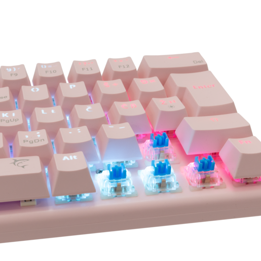 White Shark TIPKOVNICA GK-002422 WAKIZASHI/HR, Mehanička tipkovnica, Blue Switch, roza