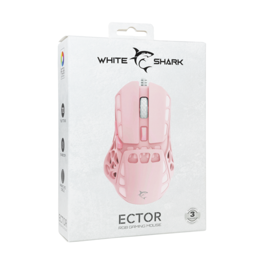 White Shark miš GM-5016 ECTOR, 12.000 DPI, rozi