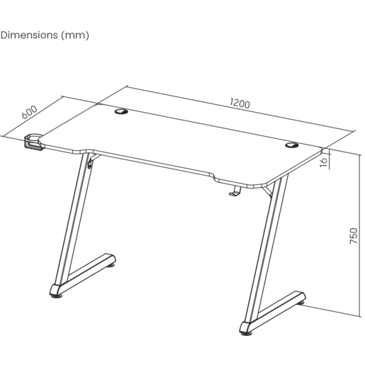 White Shark HELIX, gaming stol, crni