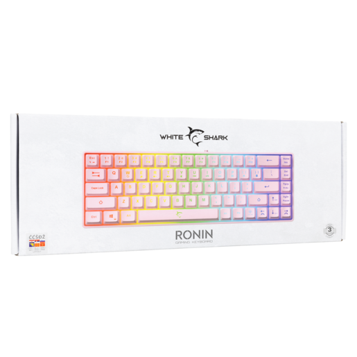 White Shark GK-2201 RONIN, tipkovnica, roza