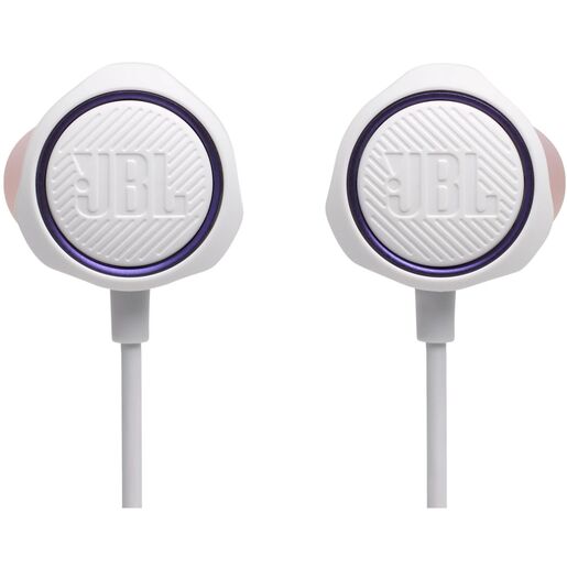 JBL Quantum, žičane slušalice, USB-C, bijele