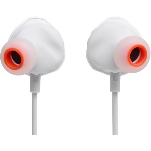 JBL Quantum, žičane slušalice, USB-C, bijele