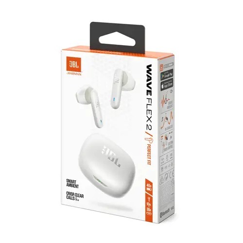 JBL WAVE FLEX 2, in-ear slušalice, bijele