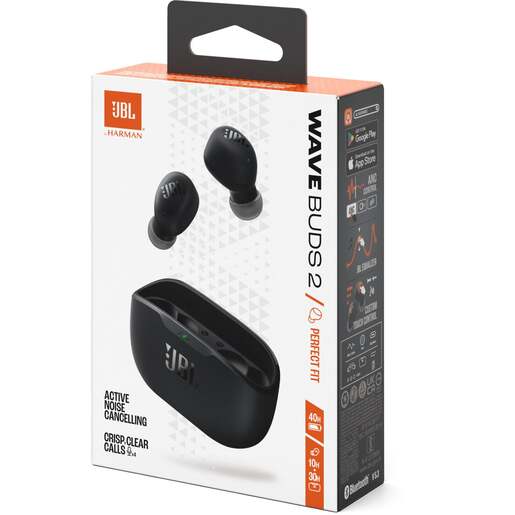 JBL WAVE BUDS 2, in-ear slušalice, crne