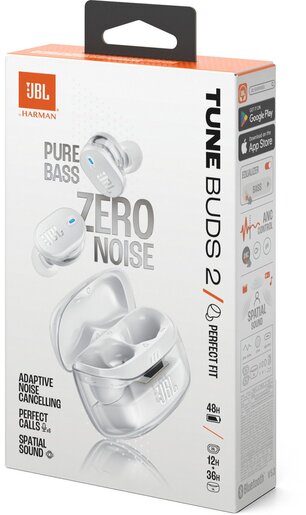 JBL TUNE BUDS 2, in-ear slušalice, bijele