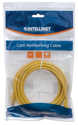 Intellinet mrežni kabel, Cat 6, 1.0m, žuti