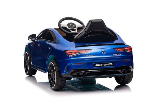 Licencirani auto na akumulator Mercedes CLA 45s AMG 4×4 – plavi/lakirani