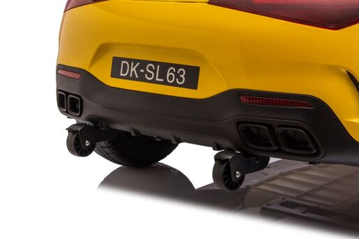 Licencirani auto na akumulator Mercedes AMG SL63  - žuti/lakirani