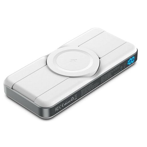 MaxMobile Magsafe bežični power bank TM10000, 5u1, 10000mAh, 15W, PD, bijeli