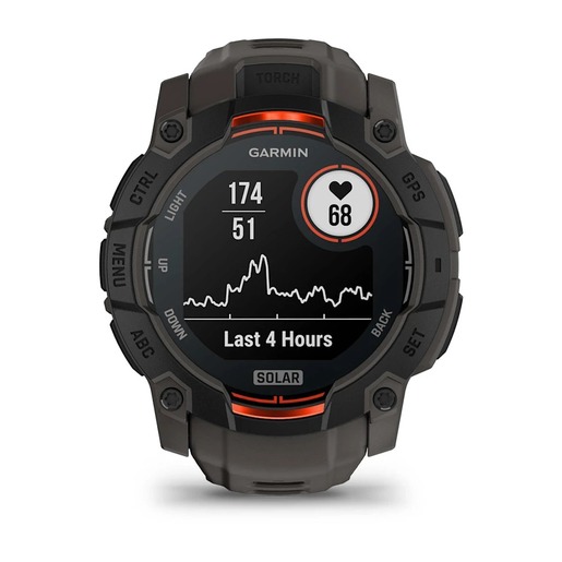 Garmin Instinct 3 Solar, 50 mm, Black Charcoal, 010-02935-00, pametni sat