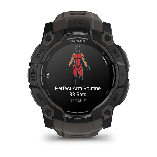 Garmin Instinct 3 Amoled, 50 mm, Black Charcoal, 010-03020-00, pametni sat