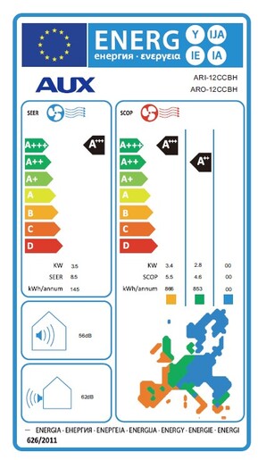 AUX klima uređaj CC-Black 3.5 kW - ARO-12CCBH/ARI-12CCBH